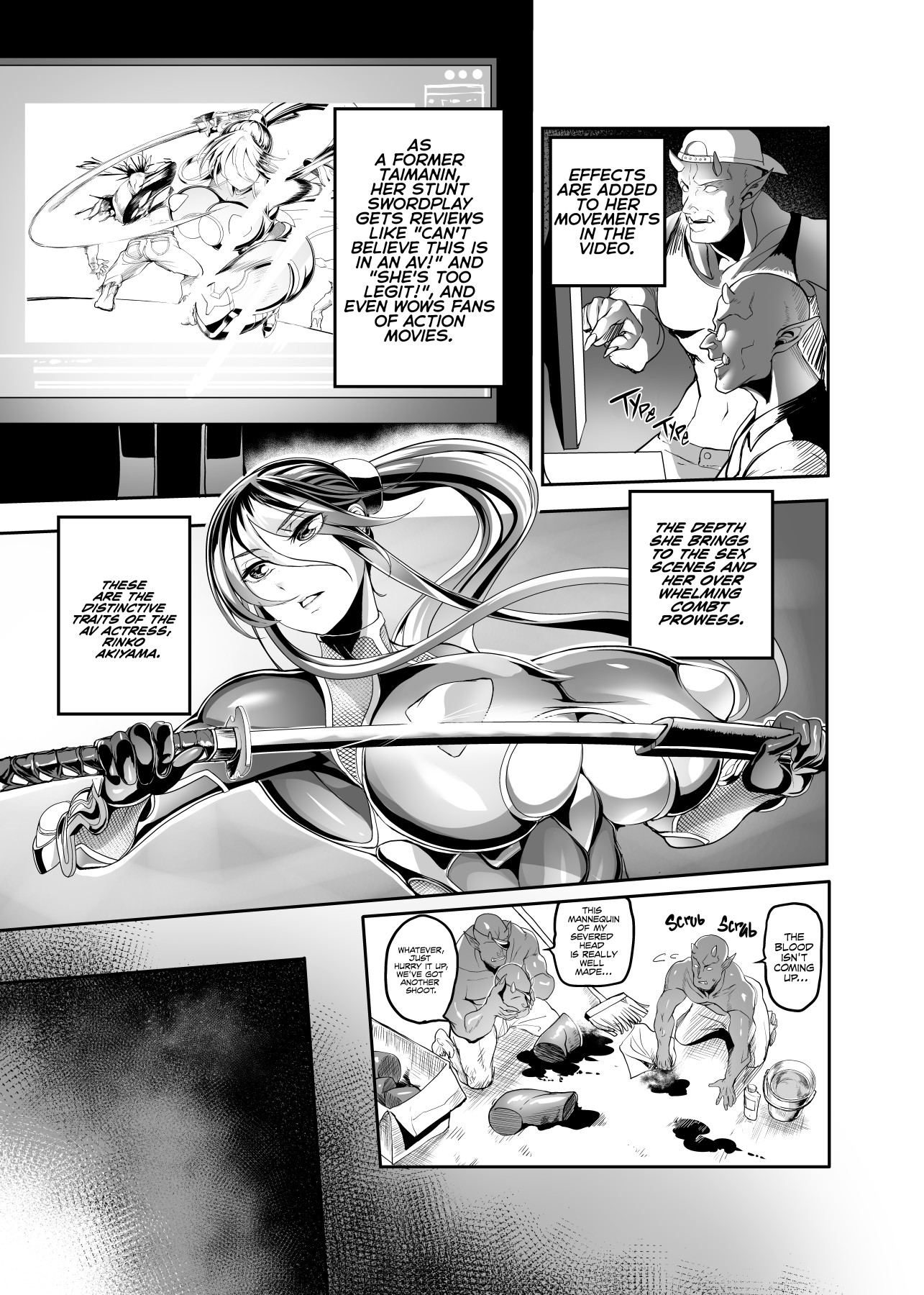 Hentai Manga Comic-Porn Actress Akiyama Rinko's Way of Working-Read-18